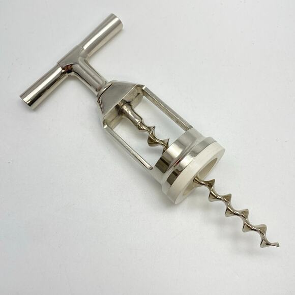 J.A. Henckels Germany Chrome Silver T Handle Corkscrew‎ Wine Bottle Opener DBGM - Picture 6 of 6